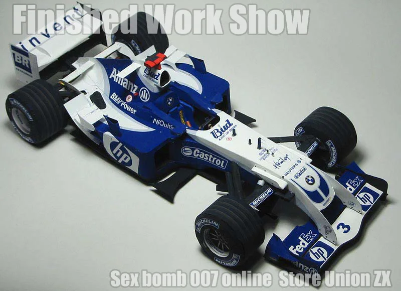 Новая модель 1:18 Montoya 2004 года. Сборная Гоночная машина для FW-26. 3d-модель для хобби F1. Игрушечная фигурка для гоночной машины