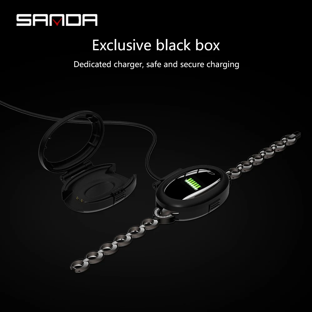 SANDA, новые модные Смарт-часы для женщин, Bluetooth, пульсометр, кровяное давление, монитор сна, фитнес, спортивные Смарт-часы, браслет, часы