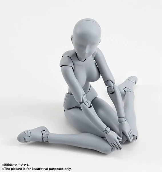 SH. Figuarts 15 см эскиз тела Кун/тело Чан DX набор подвижный мужской \ Женский ПВХ фигурка Коллекционная модель игрушки модель сплошной черный