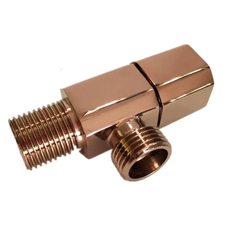 Сплошной латунный золотой угловой клапан 1/2 &quotМужской x 1/2&quot Мужской ванная