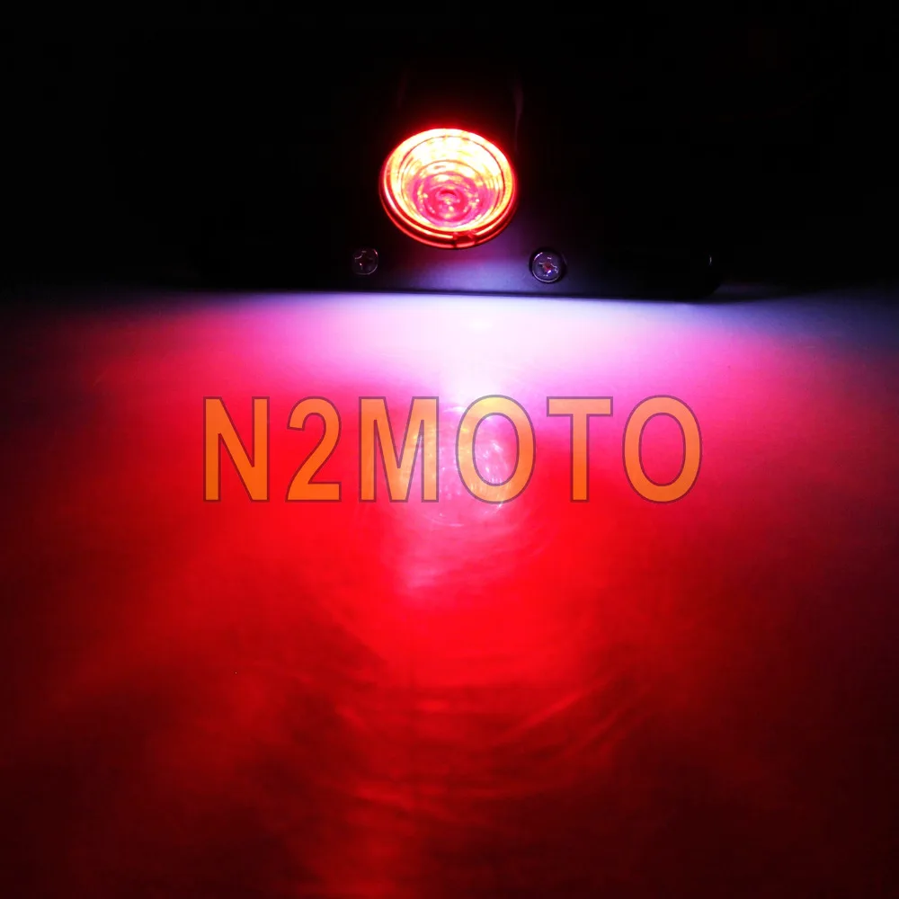 Мотоцикл 12В светодиодный задний фонарь стоп сигнал номерной знак лампа