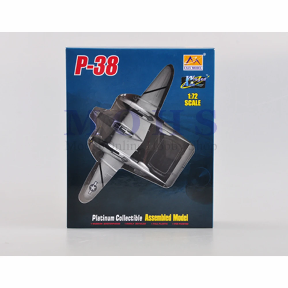 Легкая модель 36432 1/72 собранная готовая масштаб самолета P38 Warbird Lightning P-38 |