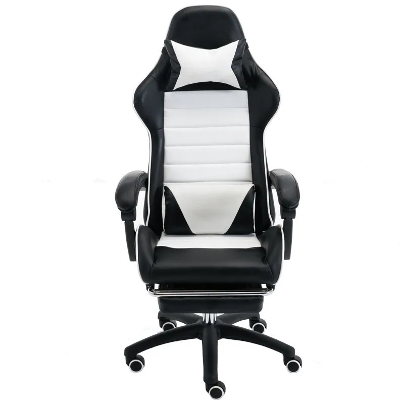 2 B with footrest ЕС 8008 розовый Poltrona игровой Esports Boss Silla геймер офисное кресло массажное с колесом с подставкой для ног может лежать - Цвет: 2 B with footrest