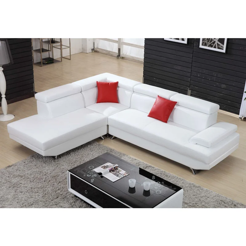 Итальянский дизайн большой размер l образный угловой диван из натуральной