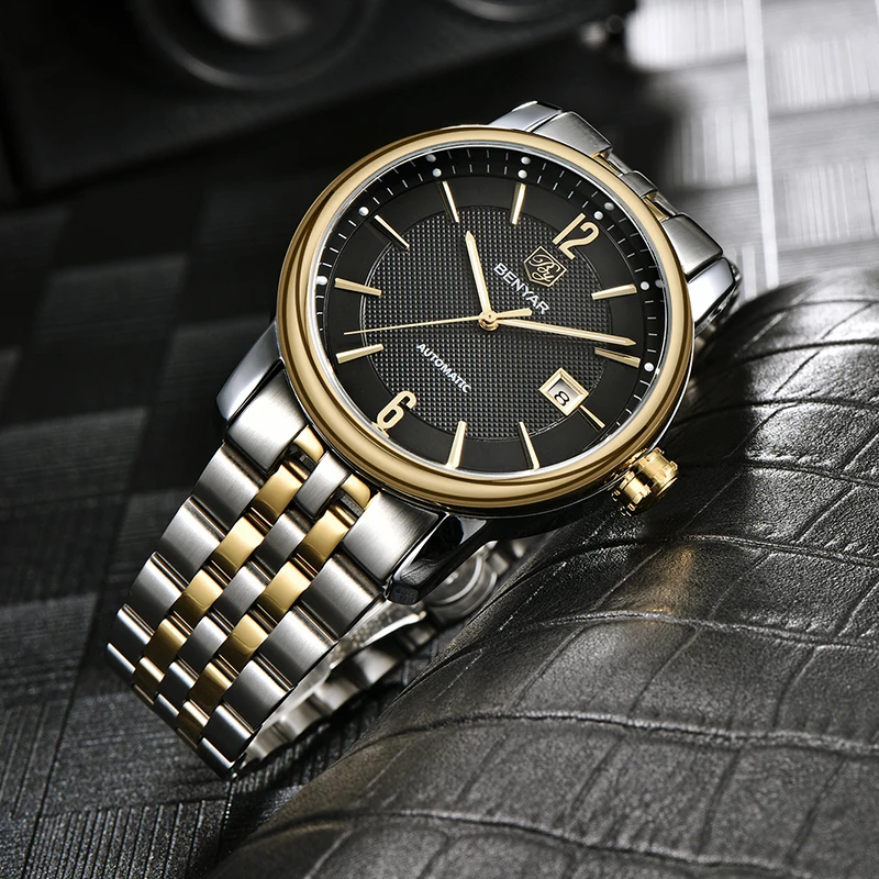 Часы наручные BENYAR Мужские механические брендовые Роскошные водонепроницаемые