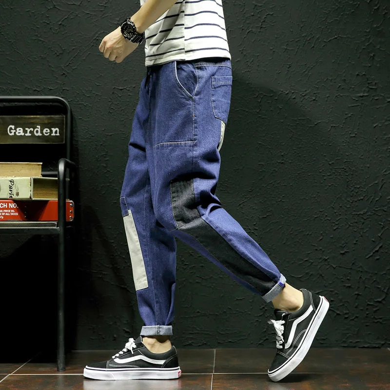 2018 сарай розничных время хлопок новый список узор модные джинсы