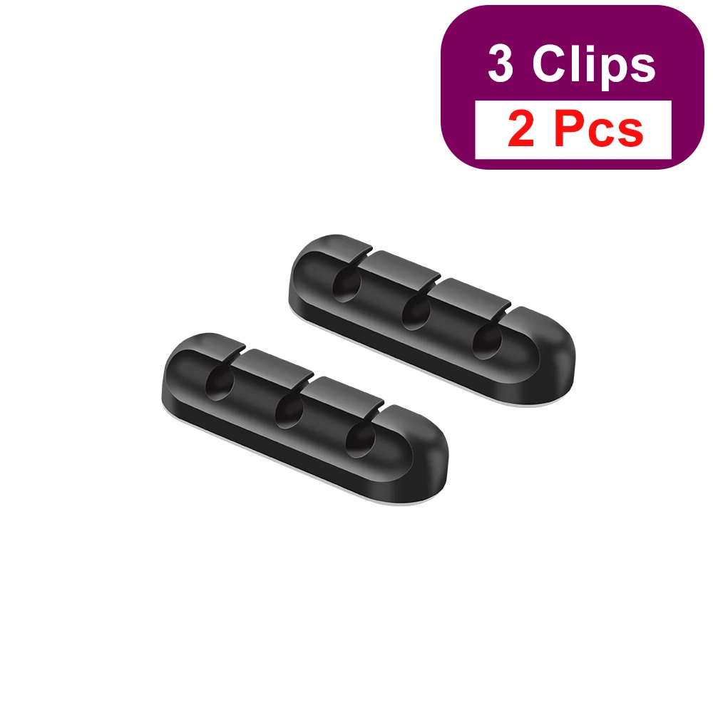 A4 OLAF Кабельный органайзер силиконовый USB устройство для сматывания кабеля гибкие зажимы для управления кабелем держатель кабеля для мыши наушники - Цвет: A4