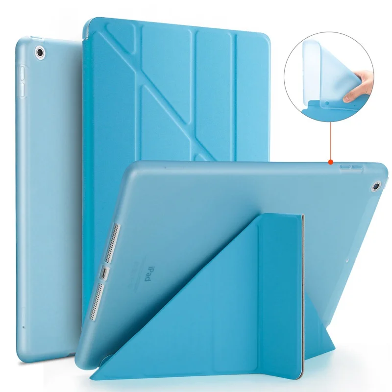 Мягкий ТПУ Задний защитный чехол для Apple iPad 9,7 смарт-чехол для iPad 9,7 чехол A1822 A1823 чехол для планшета+ пленка+ ручка