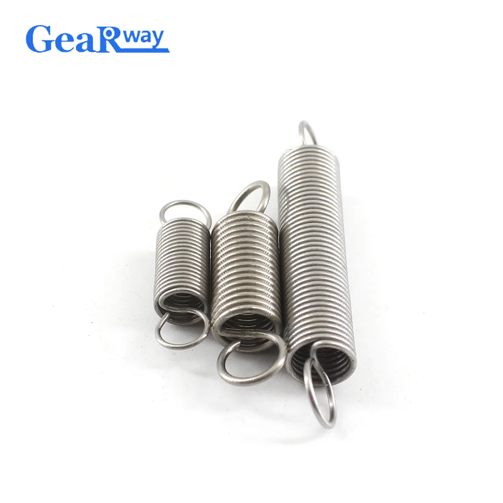 Gearway 10 шт. удлинительная пружина из нержавеющей стали с крючками маленькие Натяжные пружины толщиной 0,8 мм длинные удлинительные пружины