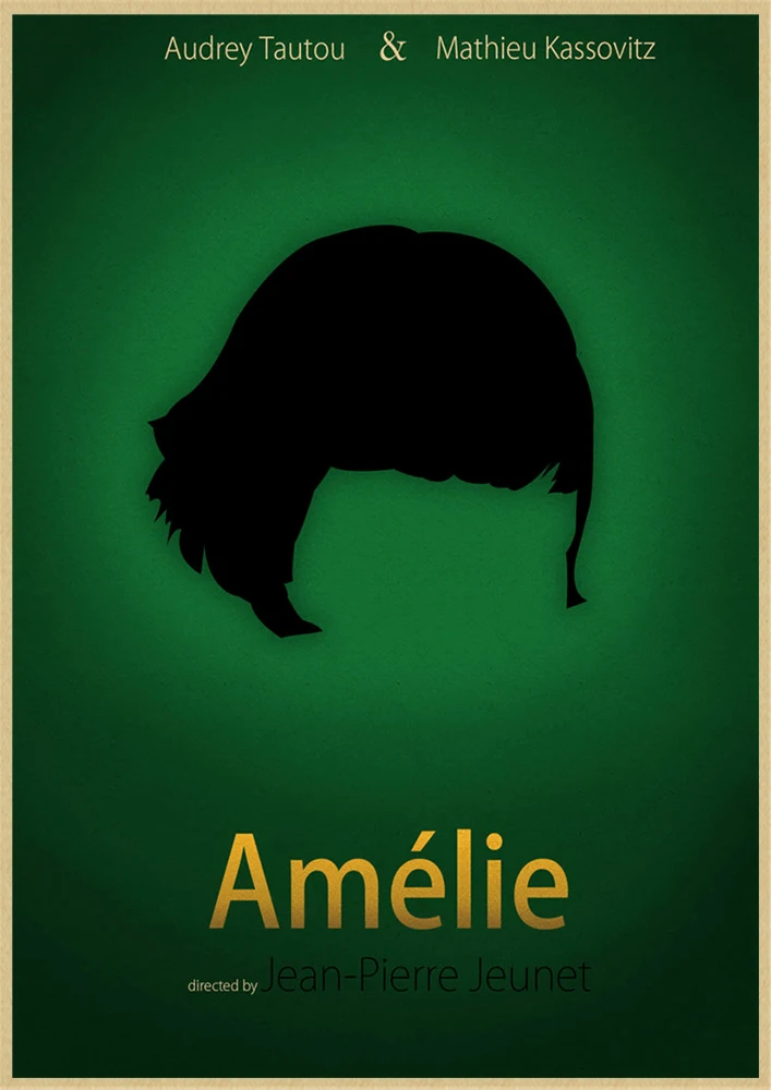 Классический фильм Amelie Ретро плакат, крафт-бумага настенная бумага настенные декоративные картины ВИНТАЖНЫЙ ПЛАКАТ - Цвет: Многоцветный