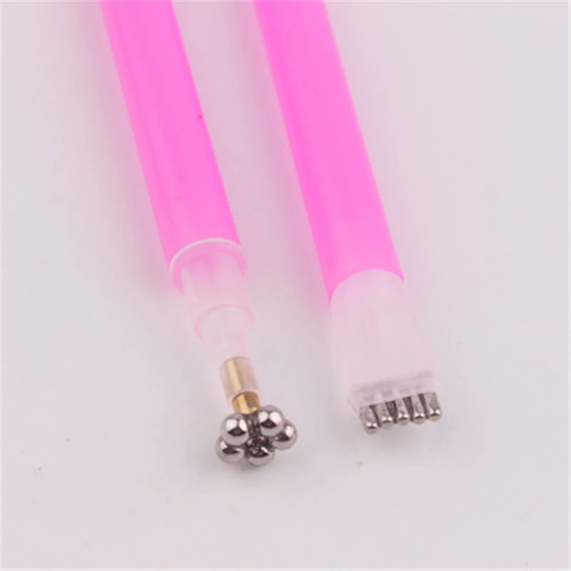 1 шт. двухсторонняя магнитная ручка кошачий глаз в форме цветка для 3D линейной