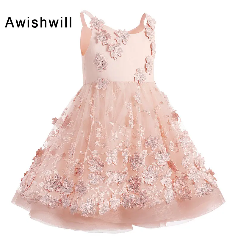 

New Arrival Little Princess Flower Girl Dresses First Communion Dresses For Girls Pageant Dresses for Girls 2020 Real Picture