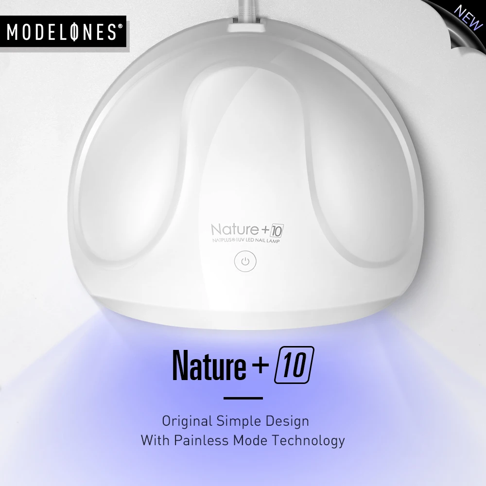 Modelones 24 Вт Светодиодная УФ лампа Сушилка для ногтей 12LED лак гели маникюрная машина