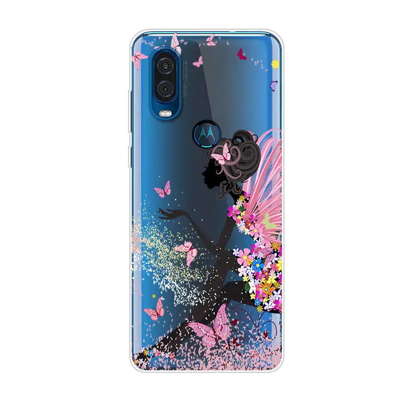 Чехол для Motorola One Vision чехол 6 3 дюйма мультяшный ТПУ силиконовый накладка телефона