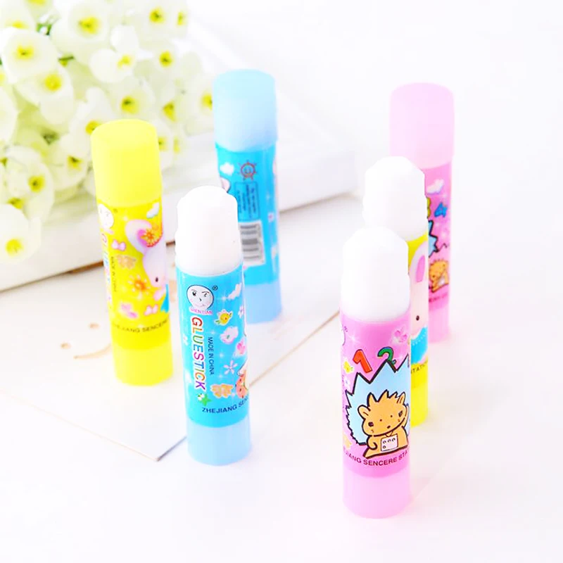 Креативные канцелярские товары с мультяшным рисунком клей карандаш для