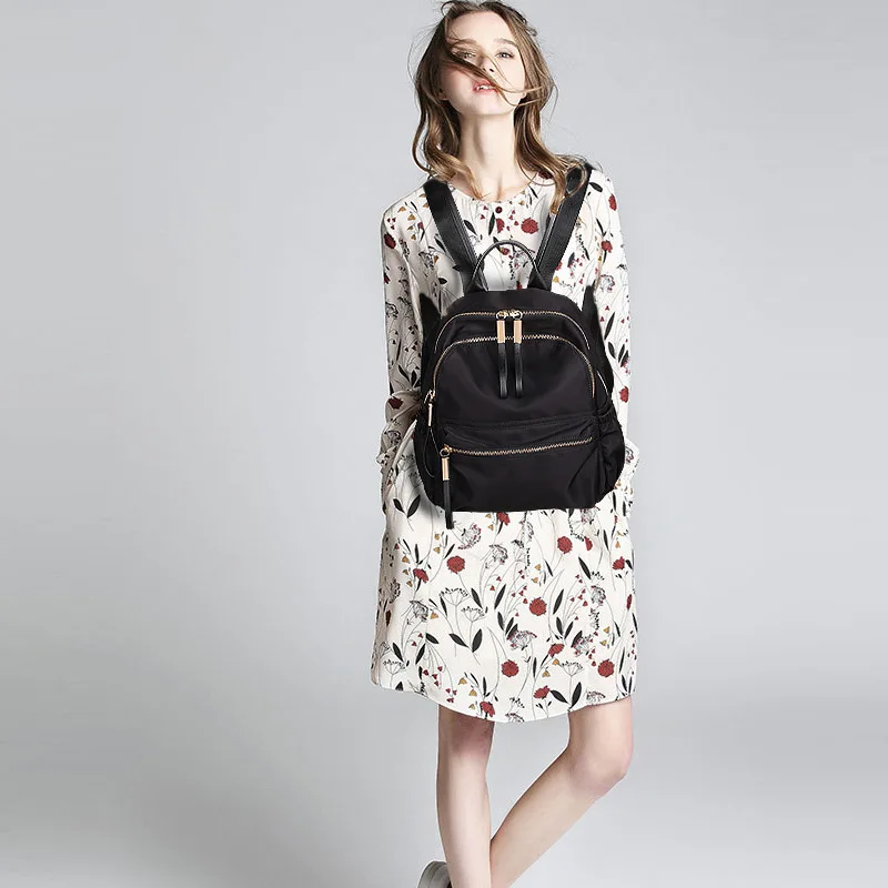 Бренд atinfor ткань Оксфорд женская мода Противоугонный черный рюкзак Женский