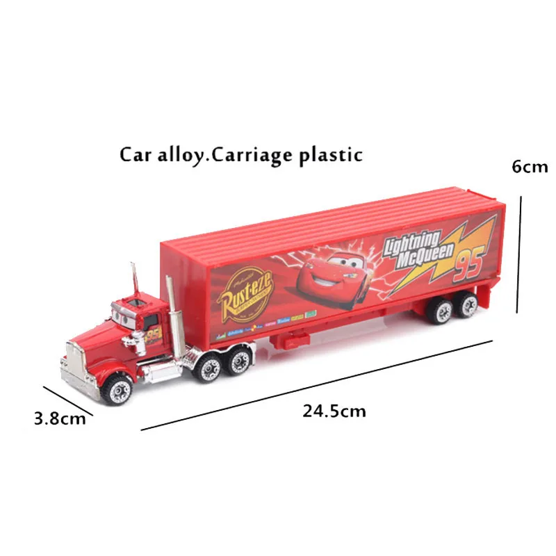 Disney Тачки для детей 3 7 шт./компл. Lightning McQueen Джексон Storm Мак дядя грузовик 1:55 литья