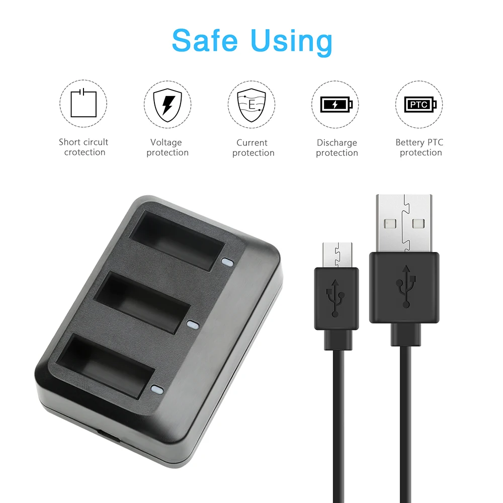Мини Дрон SHOOT 3 шт. 7 В 660 мА/ч с сторонним USB зарядным устройством для попугаев