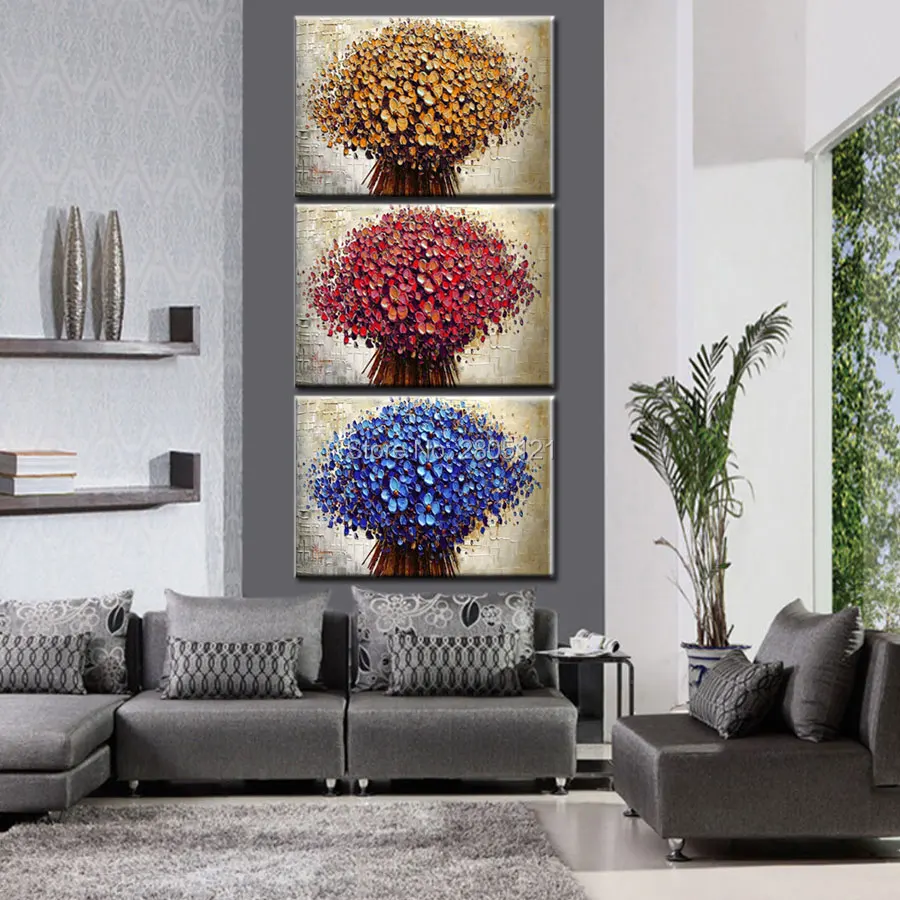 100% ручная роспись современная абстрактная картина маслом на холсте толстая
