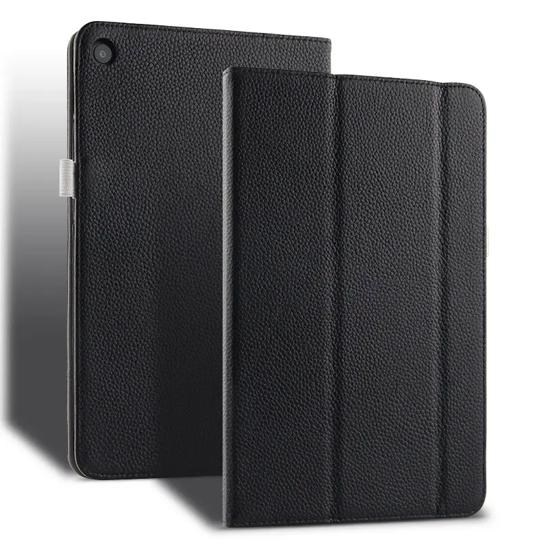 black Чехол из воловьей кожи для Xiaomi mi Pad 4 mi Pad4 Plus, защитный чехол из натуральной кожи, чехол для Xiaomi mi pad4 mi Pad 4 Plus, чехлы для планшетов - Цвет: black