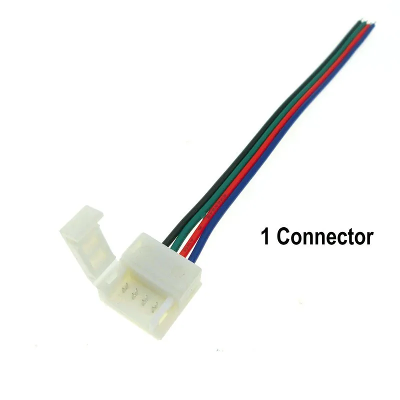 Бесплатный сварочный разъем для водонепроницаемой RGB светодиодной ленты 4pin 10 мм 5 шт./лот
