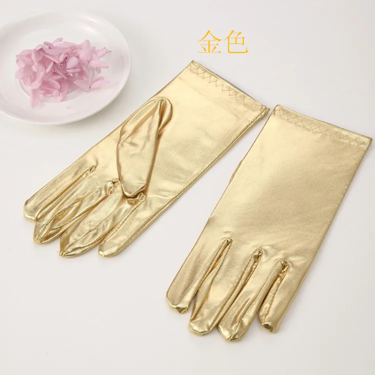 Женский Черный Половина Finger Оригинальные кожаные перчатки из мягкой овчины