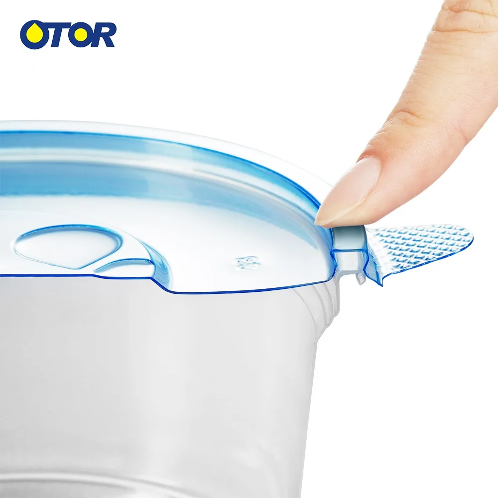 OTOR прозрачные круглые пластиковые контейнеры для пищевых продуктов чистые ванны