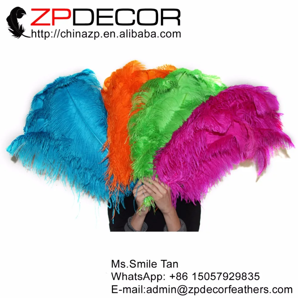 

ZPDECOR 100 шт./лот 70-75 см (28-30 дюймов) Премиум качество темно-зеленые окрашенные большие Страусиные крылья перьев для Хавьера
