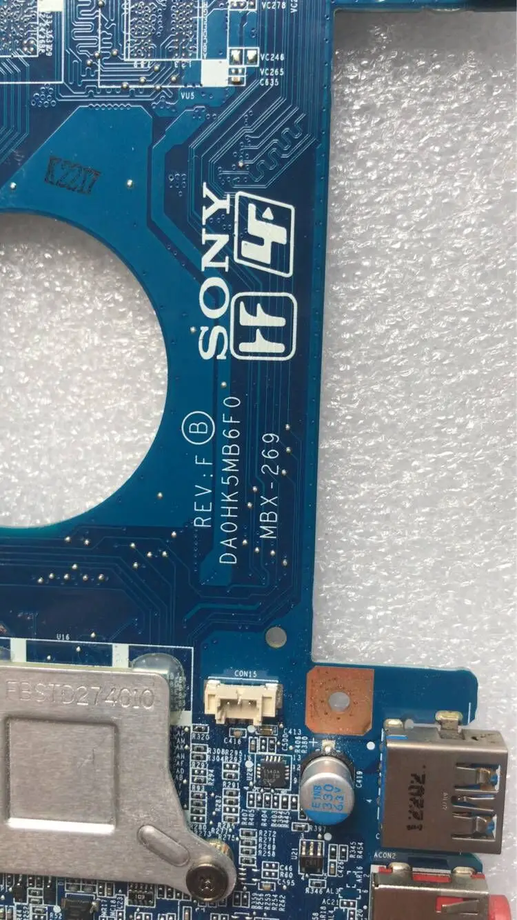 Abdo MBX-269 DA0HK5MB6F0 REV: F A1876097A для SONY SVE1511RFXB SVE151 SVE15 Тетрадь материнская плата PGA989 HM77 DDR3 Тесты работы