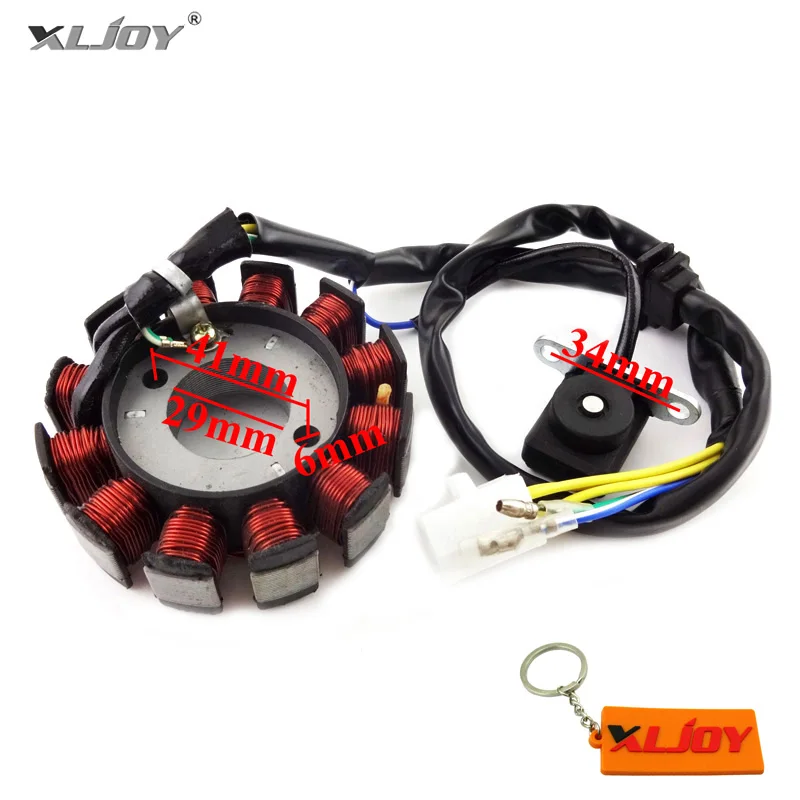 XLJOY GY6 125 катушка Магнето 12 полюсов катушки статора зажигания для 125cc 150cc Мопед