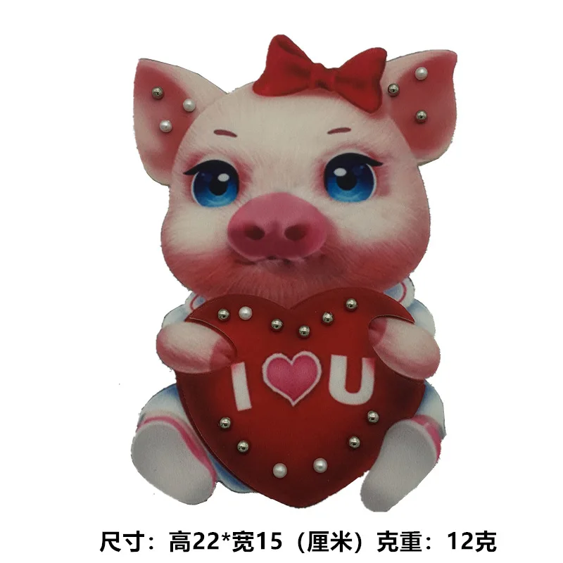 Объемная мультяшная кукла с принтом вышивка поросенок одежда 3D аксессуары для