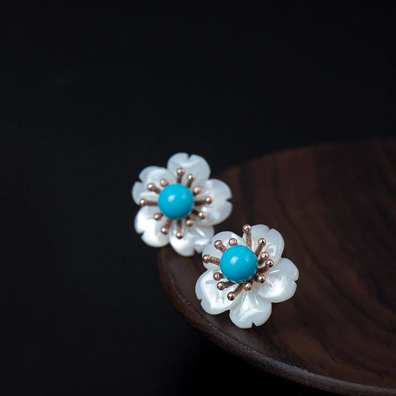 LARGERLOF Кристаллические серьги 925 пробы Серебряные Для женщин Fine Jewelry Ляпис Серьги