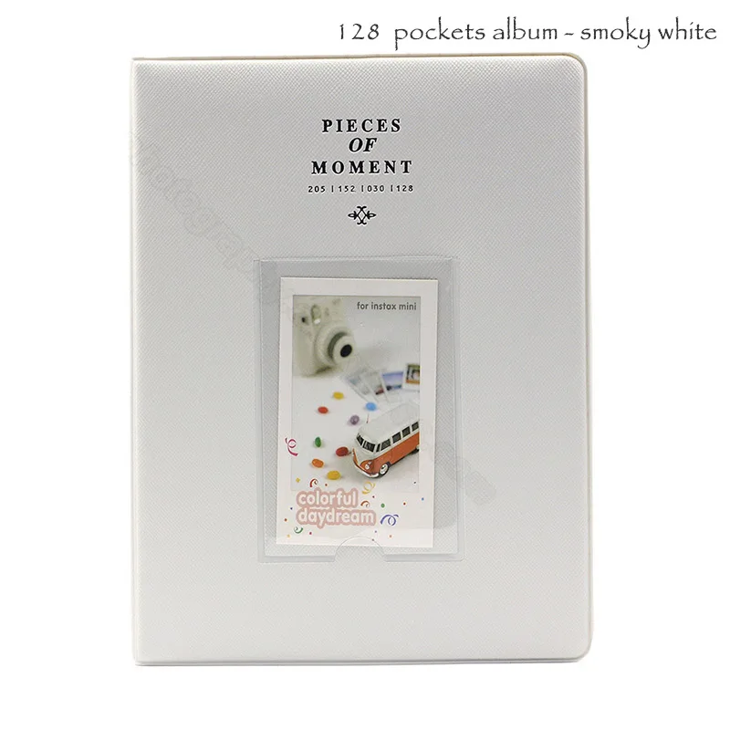 128 Photos GrayWhite Альбом для пленки Fujifilm Instax Mini 8 8+ 9 70 7s 25 26 50s 90, Pringo P231, Instax Share SP-1 SP-2, Polaroid PIC-300 Z2300 - Цвет: 128 Photos GrayWhite