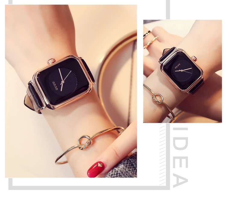 Женские часы-браслет GUOU, модные женские часы, роскошные часы reloj mujer, часы для женщин, кожаные часы для женщин, relogio saat