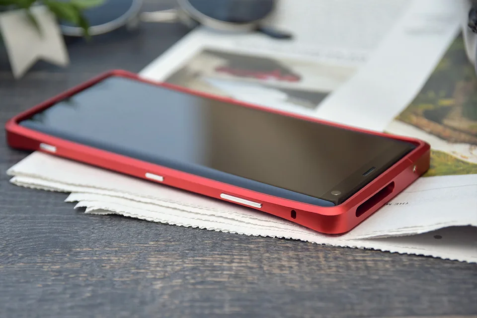 DEVILCASE для SONY XZ3 6,0 дюймов дисплей Мобильный телефон бампер рамка Чехлы алюминиевый сплав металлический мобильный телефон кожа для Xperia XZ3