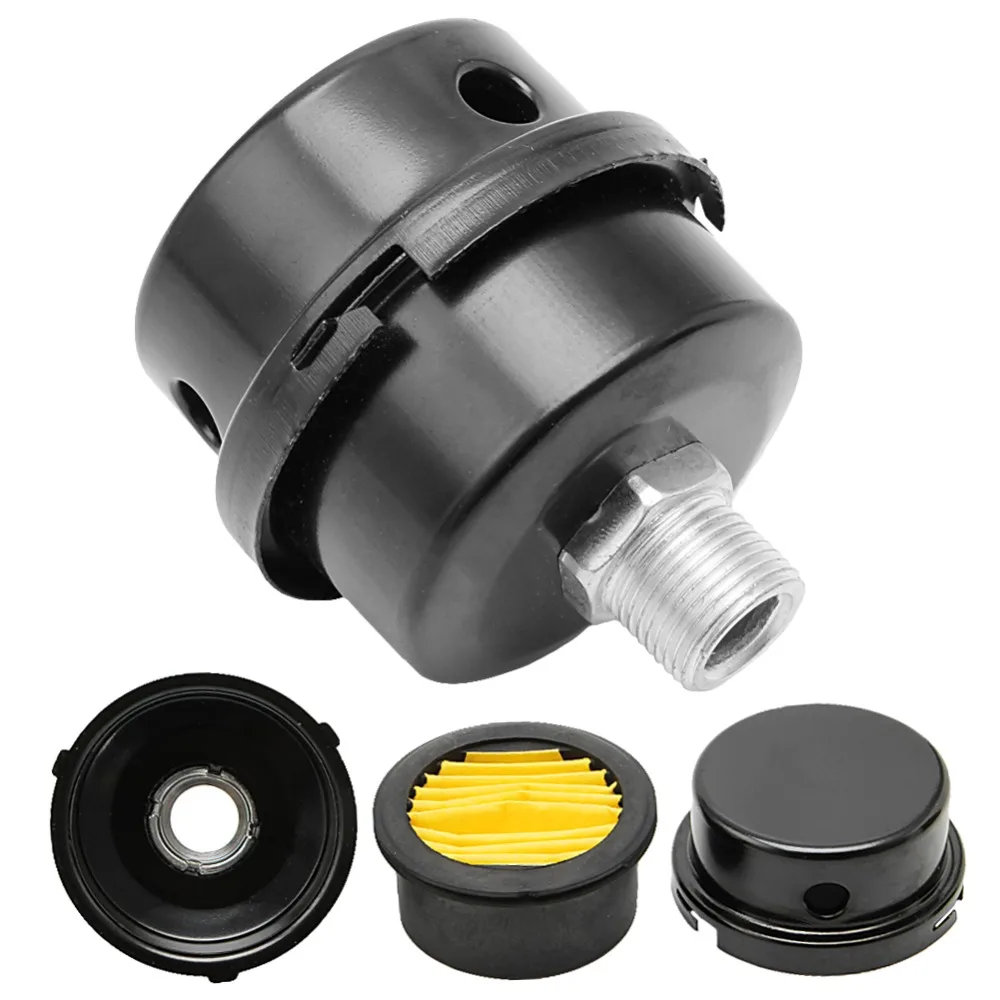 

12.5mm 16mm 20mm Air Compressor Parts Metal Air Compressor Intake Filter Noise Muffler Silencer 1/2'' 5/8" 3/4'' Thread MY25_45