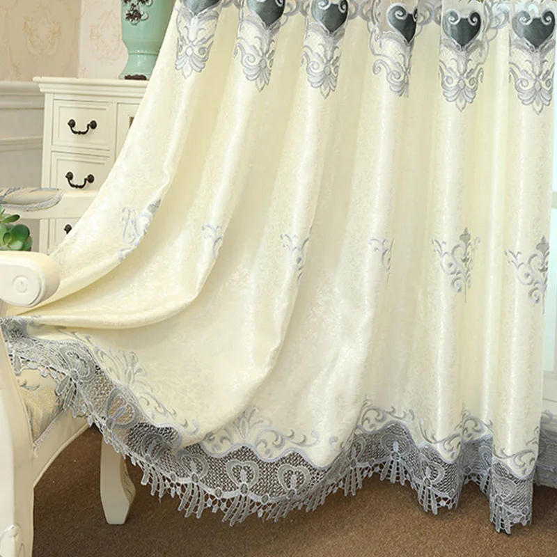 Cloth Портьеры для гостиной, роскошные шторы с вышивкой для спальни, гостиной, на окно, вуаль, отвесный тюль, занавески, X-M024#30 - Цвет: Cloth