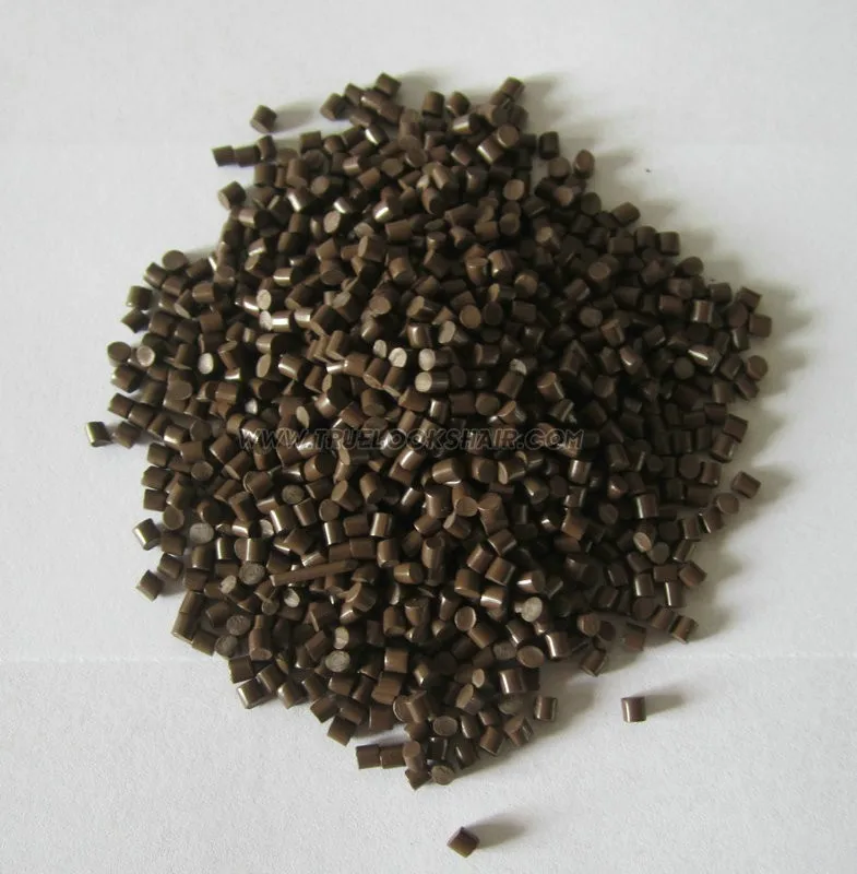 Горячие Sale10g/лот кератиновые клеевые гранулы/бусины/зерна среднего коричневого цвета для жидкий кератин наконечник для ногтей/наконечник палки для наращивания волос