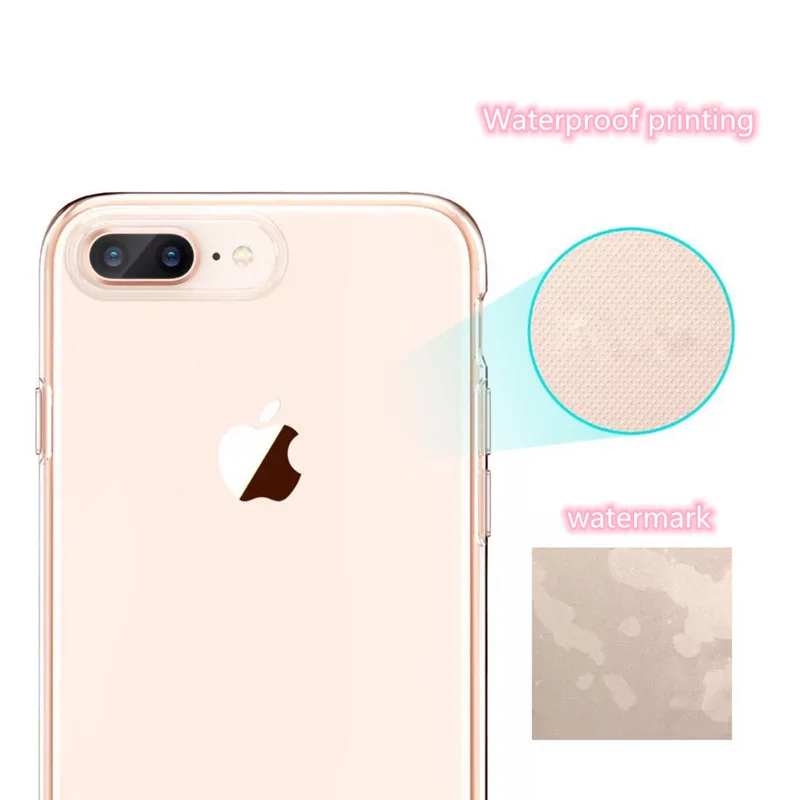 Прозрачный мобильный телефон Мягкий чехол для iphone X XS XR XsMax 8 7 Plus 6 6 S Plus задняя крышка Роскошный чехол для iphone 7
