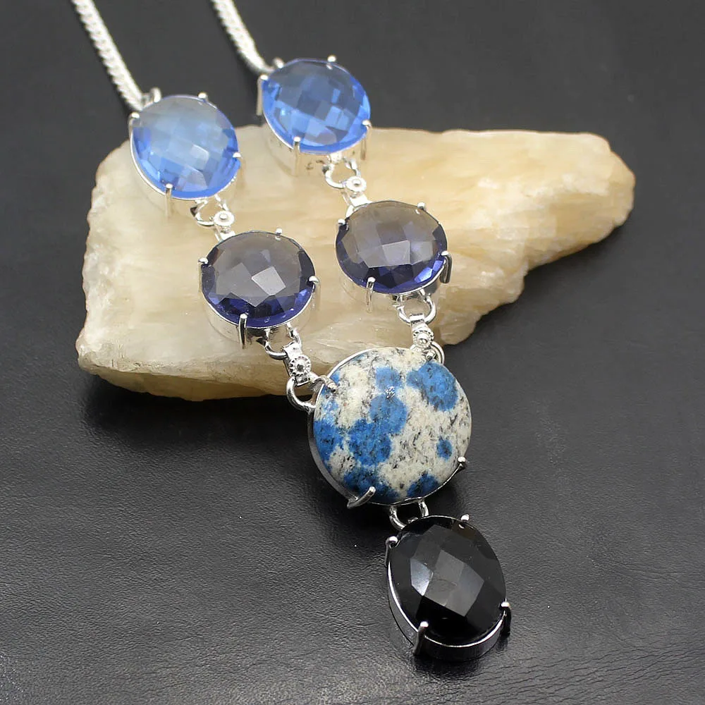 Великолепный уникальный Bluetooth морской осадок 925 стерлингового серебра кулон