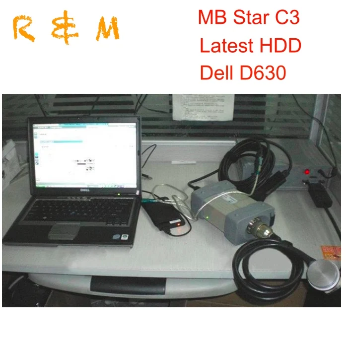MB tar C3 мультиплексор+ hdd программное обеспечение+ для Dell D630 ноутбук star diagnosis c3 инструмент новейший hdd установлен в D630 готов к использованию