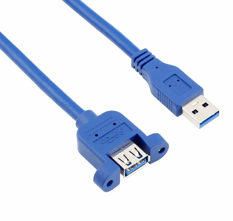 Удлинительный Кабель USB 3 0 штырь гнездо со стандартной блокировкой отверстия