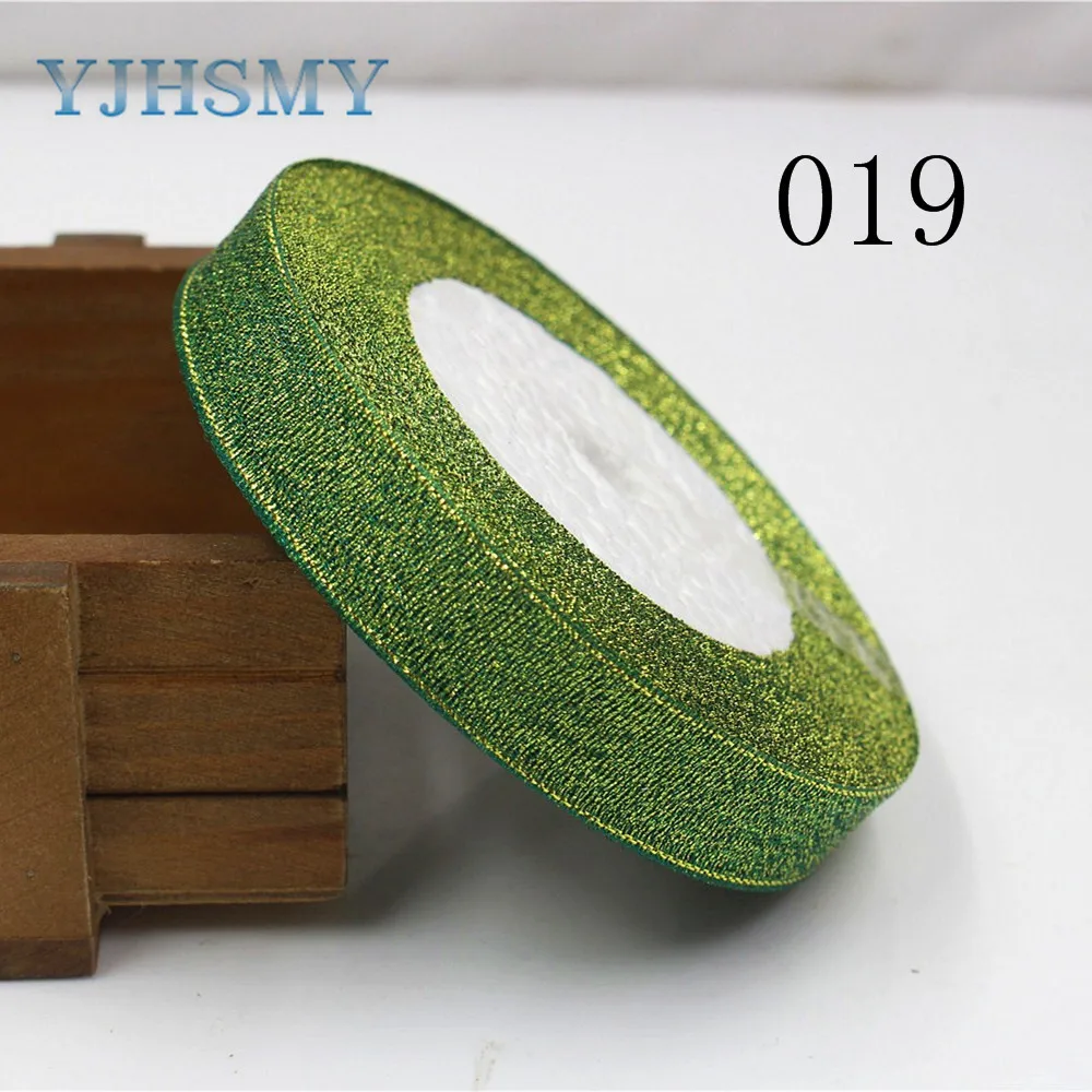 YJHSMY K 171018 15MM 15 мм 33 цвета на выбор 25 ярдов зеленая луковая лента для свадебного