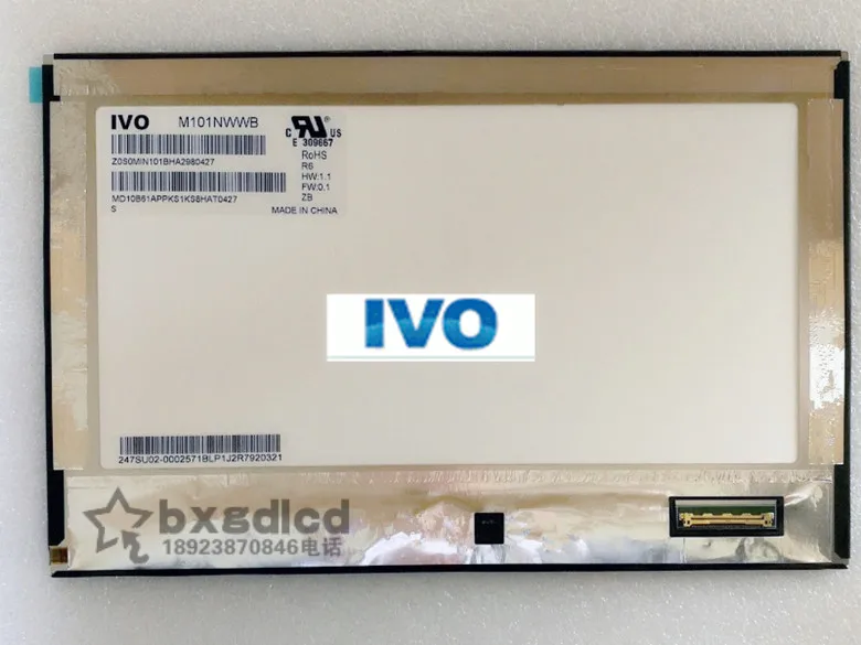 Абсолютно новый оригинальный Longteng 10 1 дюймов 1280*800 LVDS полный угол обзора M101NWWB R3