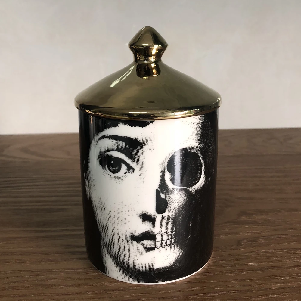 Fornasetti тарелка для хранения ювелирных изделий посуда с узорами прямоугольный поднос подсвечник банка канделябры украшение дома