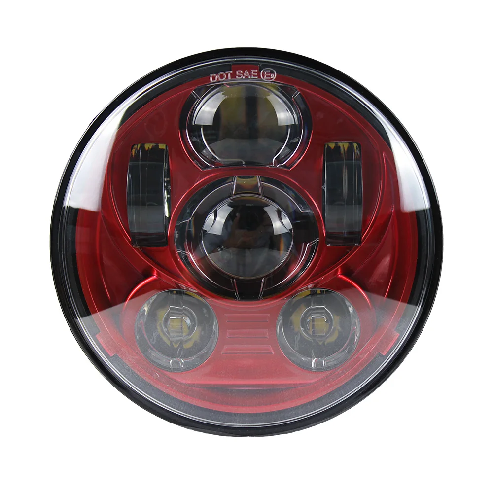 Для Honda 2002-2008 VTX 1800, VTX 1300 5,75 дюймов светодиодный фонарь для мотоцикла дальнего ближнего света с кронштейном для фар