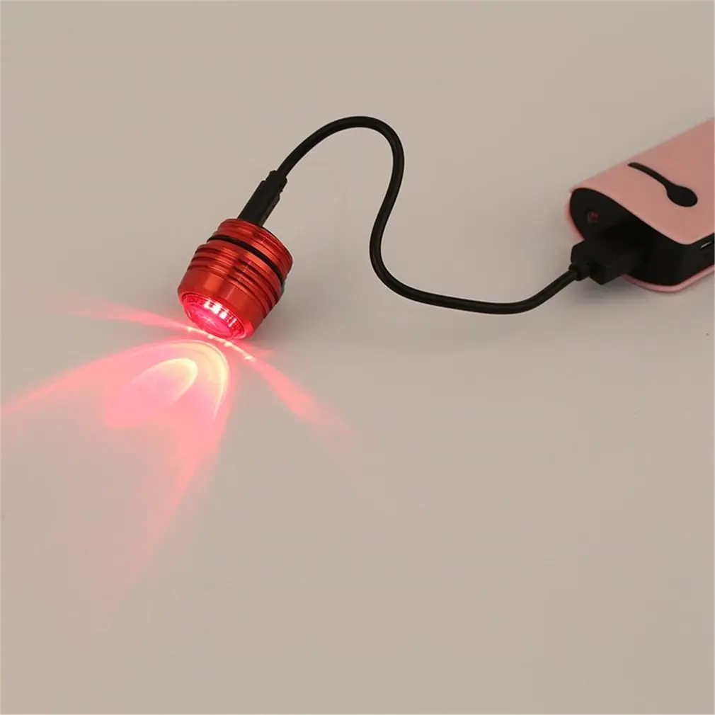 USB Перезаряжаемые 3-Mode велосипед задний фонарь Предупреждение красный светильник