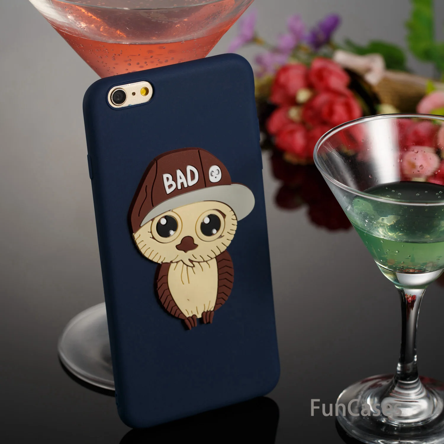 Классный чехол Сова СПС Funda iPhone 6 Plus Мягкая силиконовая задняя крышка для телефона