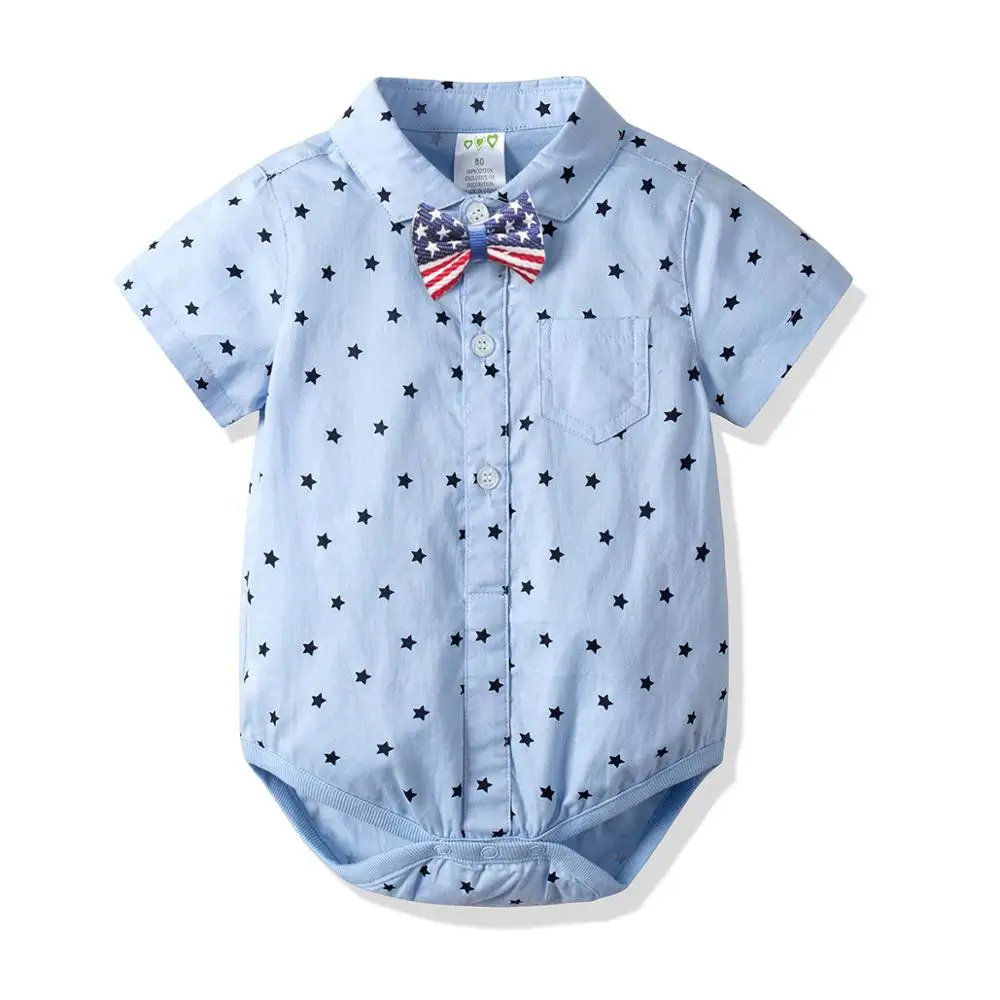 2019 детский короткий комбинезон с рукавами летняя одежда для новорожденных милый мягкий в горох рисунком