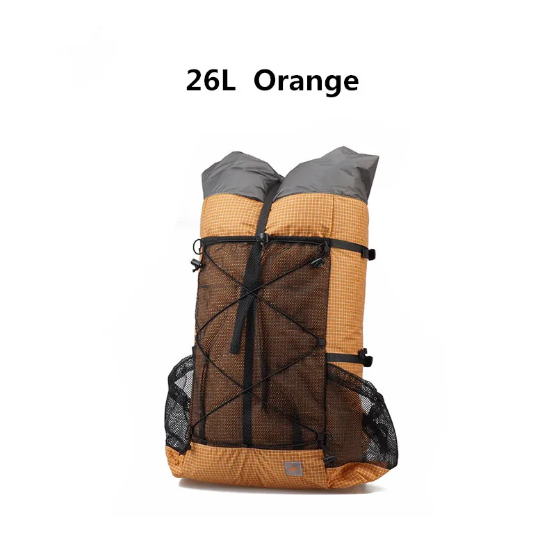 26L Orange 3F UL GEAR 26L 38L походный рюкзак для походов Сверхлегкий безрамный UHMWPE походные рюкзаки - Цвет: 26L Orange